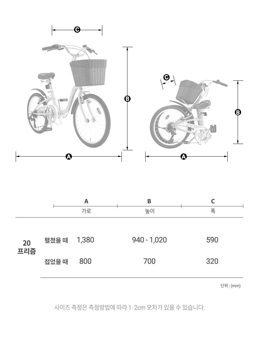 프레임 사이즈