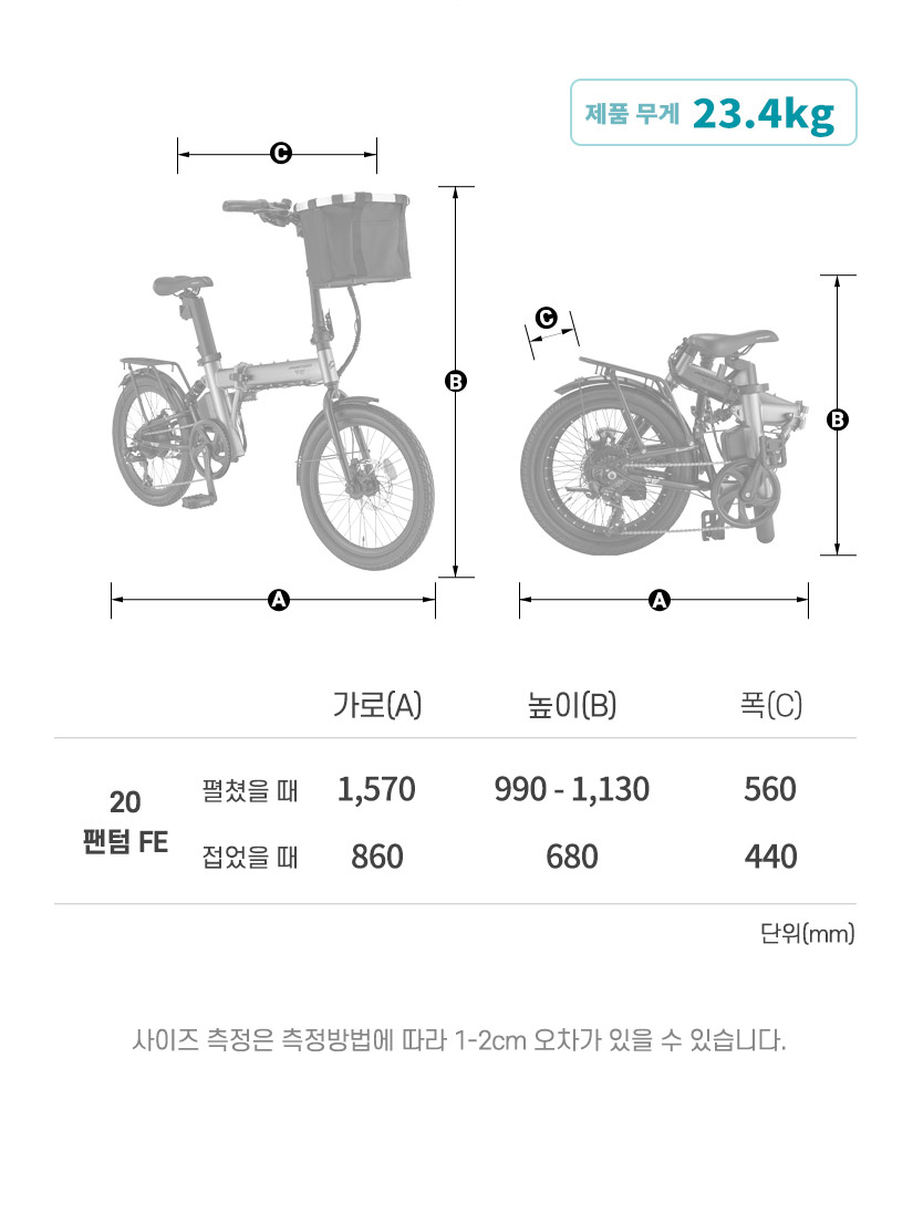 프레임 사이즈