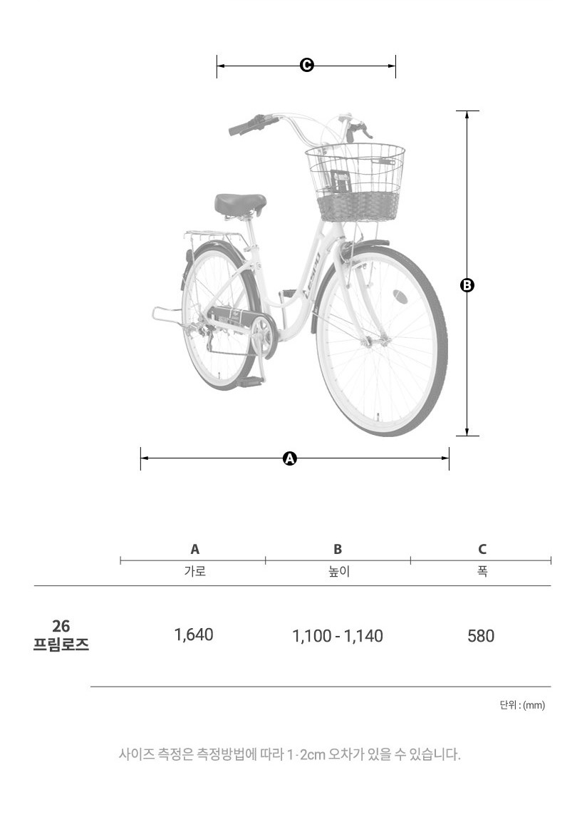 프레임 사이즈